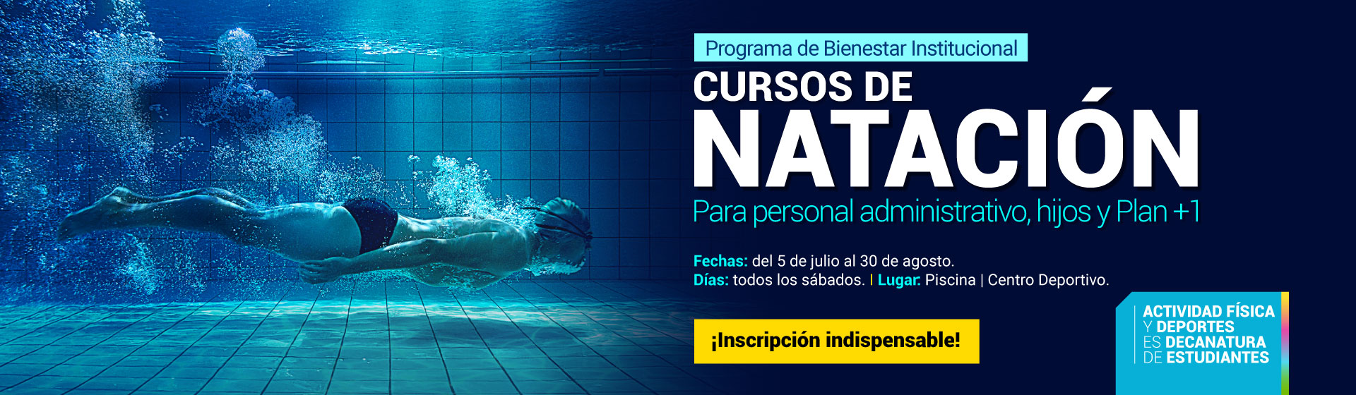 Cursos de natacion | Uniandes